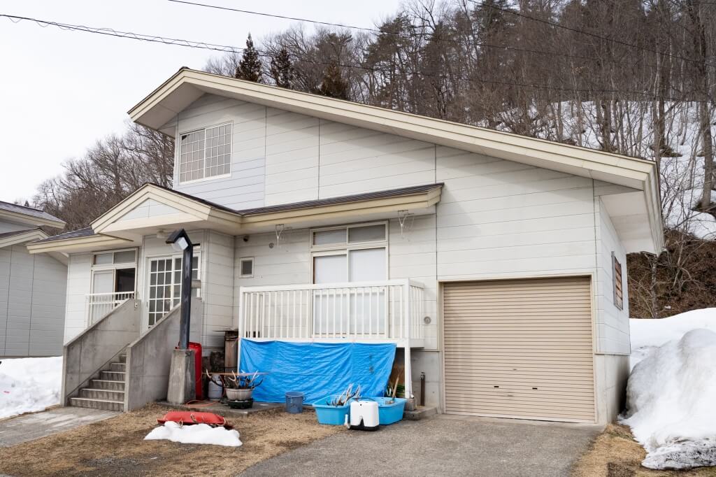 福島県昭和村の村営住宅に住む玉川さんのご自宅