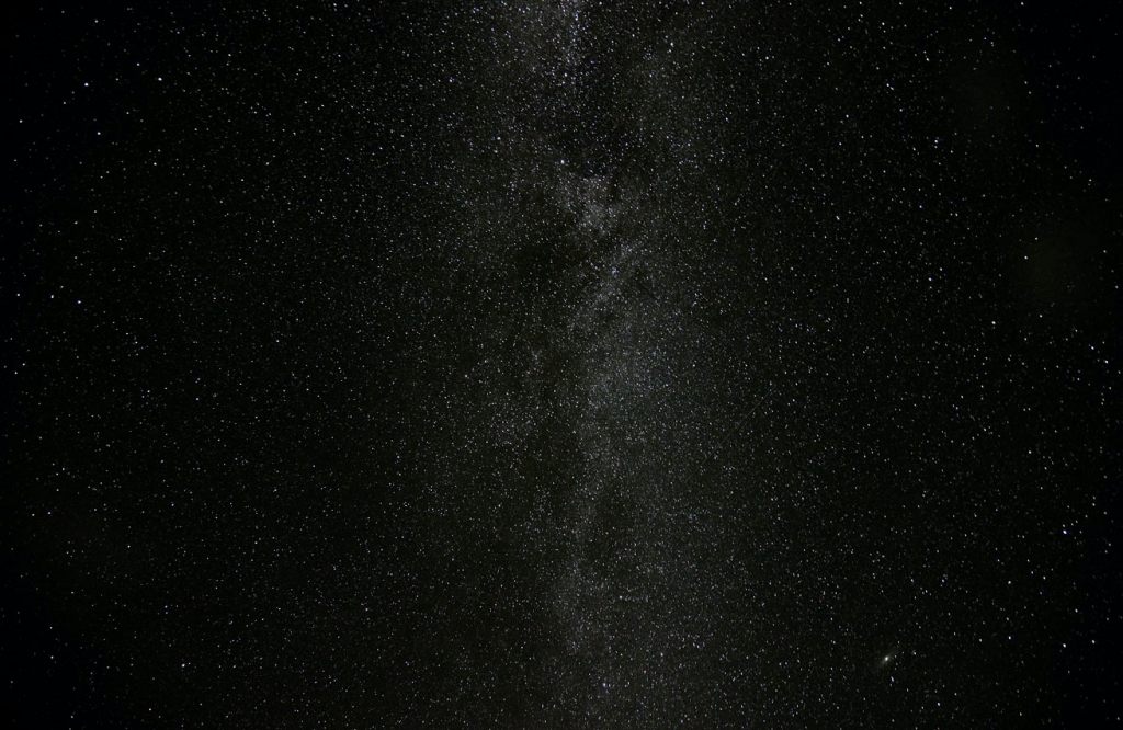 福島県昭和村の夜空