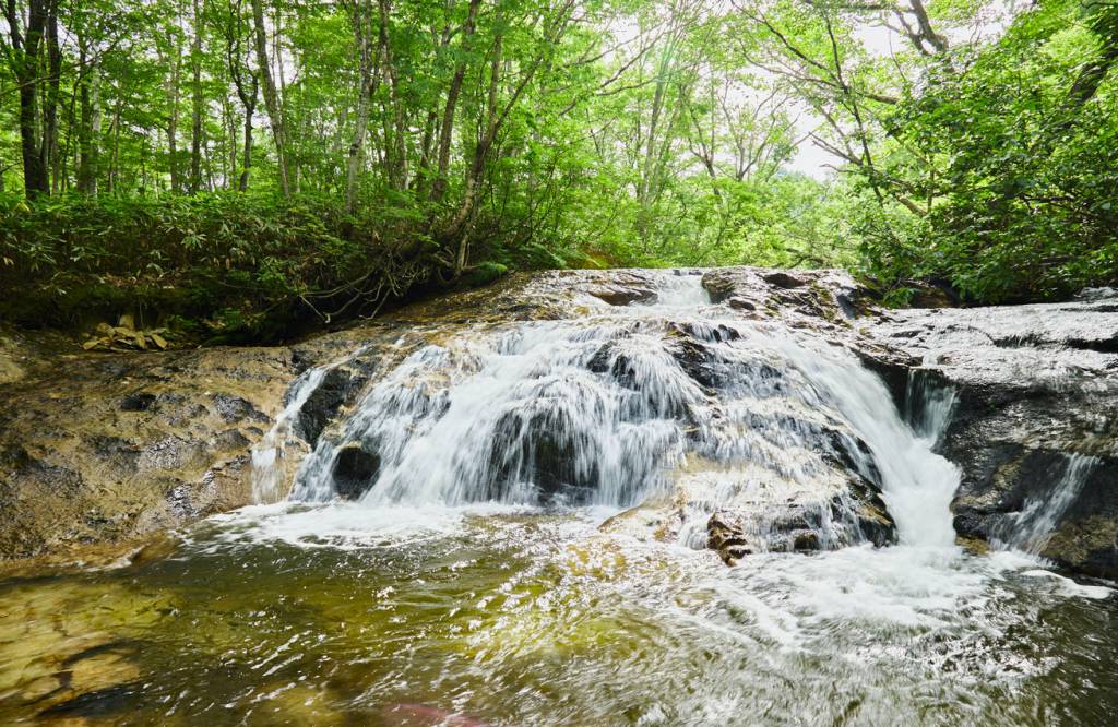 福島県昭和村の「藤八の滝」